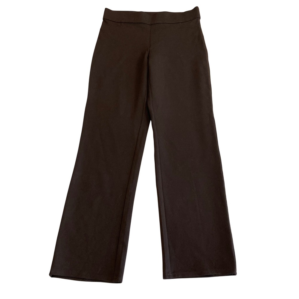 Khakis & Company Pants Women S 28x30.5 Brown Pull On Dress Pants Straight Ponte